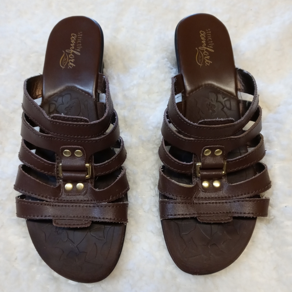 Strictly Comfort Boho Brown Slid-ons